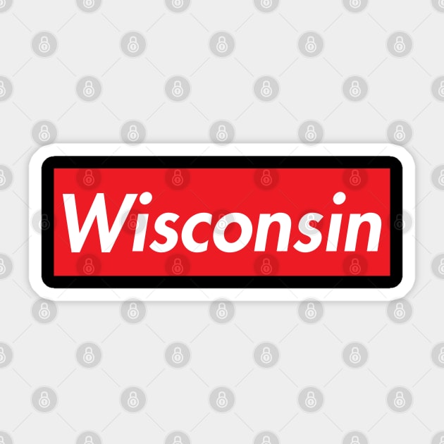 WISCONSIN SUPER USA LOGO Sticker by elsa-HD